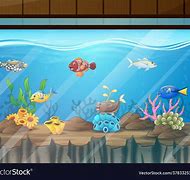 Image result for Fish in Aquarium Cartoon