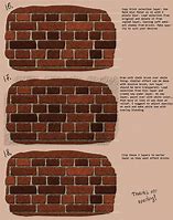 Image result for Realistic Brick Wall Drawing