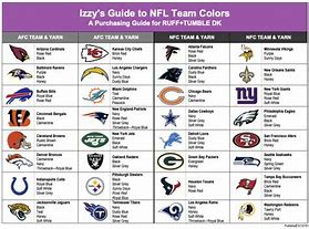 Image result for NFL Football Team Colors