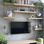 Image result for Decorating TV Wall