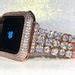 Image result for Rose Gold Apple Watch with Stone Band