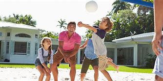 Image result for Backyard Volleyball