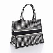 Image result for Dior Houndstooth Black and White