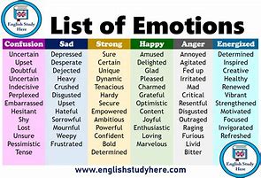 Image result for 12 Emotions