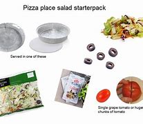 Image result for Pizza Place Salad Meme