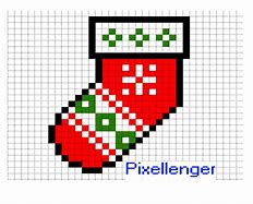 Image result for Basic Pixel Art Christmas