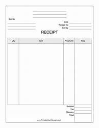 Image result for Free Printable Receipt PDF
