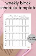 Image result for Weekly Planner Block-Style