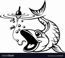 Image result for Fish Biting Hook Clip Art