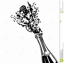 Image result for Champagne Bottle Silhouette