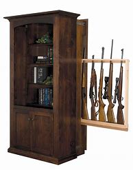 Image result for Hidden Gun Safe Behind Bookcase