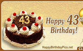 Image result for Birthday Cake with 43