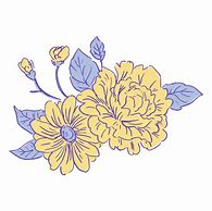 Image result for Yellow and Blue Flower Design
