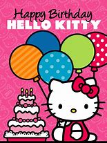 Image result for Hello Kitty Happy Birthday Card