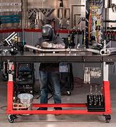 Image result for Adjustable Height Welding Table