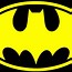 Image result for Batman Blue Letters Yellow Logo