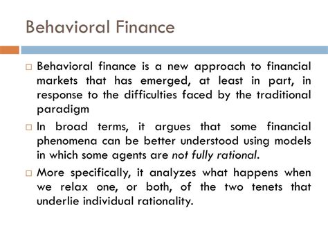 A Survey Of Behavioral Finance