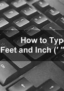 Image result for feet and inch symbols key