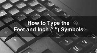 Image result for Fit and Inch Symbol