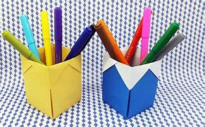Image result for Pen Stand in Origami