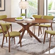 Image result for Adjustable Oval Top Dining Table