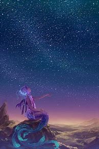 Image result for Mermaid Anime Girl Galaxy
