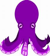Image result for Cartoon Dark Purple Octopus
