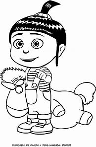 Image result for Despicable Me Girls Coloring Pages