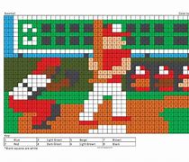 Image result for Baseball Bat Perler Bead Pattern