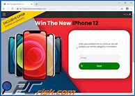 Image result for Free iPhone Popup Scam