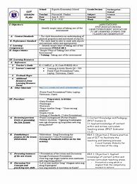 Image result for Cot Lesson Plan for Grade 1