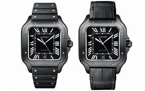 Image result for Black Cartier Watch