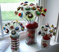 Image result for Button Flowers Craft