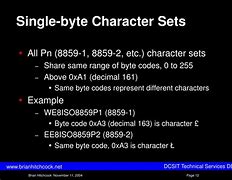 Image result for Single-Byte Characters