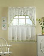 Image result for Lower Half Window Curtains