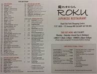 Image result for Roku Restaurant Menu