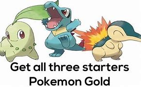 Image result for Pokemon Gold Starters