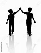 Image result for 2 Boys Silhouette