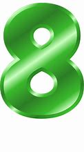 Image result for Number 8 in Green Photo