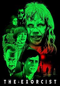 Image result for Illustrated Horror Movie Posters