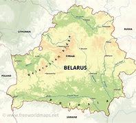 Image result for Belarus Physical Map