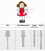 Image result for Sewing for Toddler Size Chart