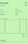 Image result for Itemized Invoice Template