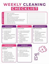 Image result for Free Printable 30-Day Cleaning Checklist PDF