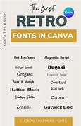Image result for Vintage Canva Fonts