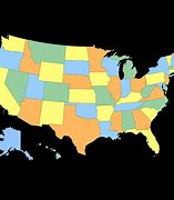 Image result for United States Map Labeled and Colored