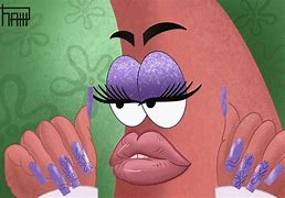 Image result for Patrick Star Nails Makeup Meme