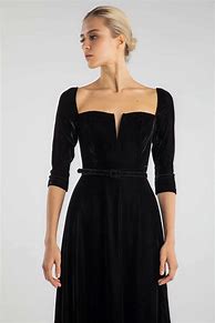 Image result for Black Velvet Cocktail Dress