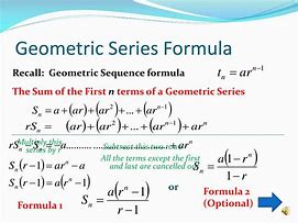 Image result for Geometric Series Formula