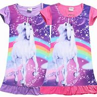 Image result for Girls Unicorn Pajamas Dress Size 10